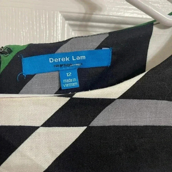 Derek Lam for Design Nation Dress Geometric Sheath Short Sleeve Size 12 - Picture 6 of 11